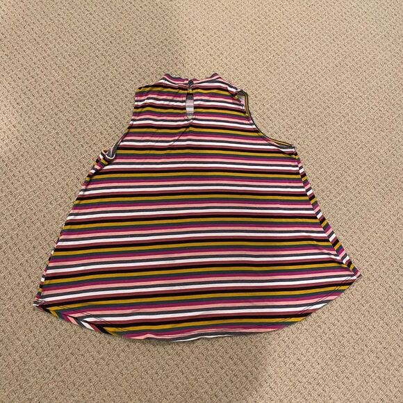 🔆3/$25🔆 Love, Fire Striped Sleeveless Tunic Size L - Picture 2 of 7
